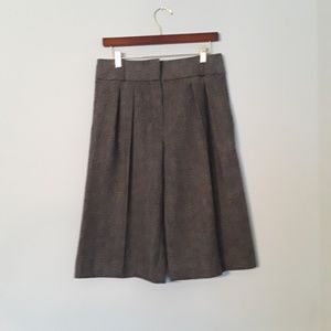 Chloe Carbon Wool Herringbone Gaucho Pants Size 38